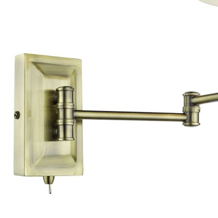Där Lighting KEN0775 - Fleksibilna zidna svjetiljka KENSINGTON 1xE14/25W/230V mesing