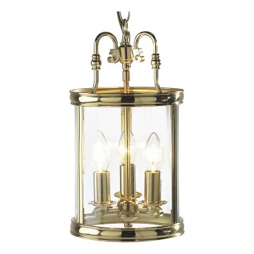 Där Lighting LAM0340 - Luster na lancu LAMBETH 3xE14/60W/230V mesing