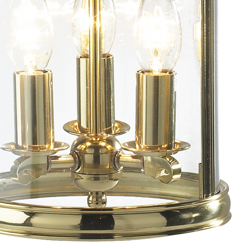 Där Lighting LAM0340 - Luster na lancu LAMBETH 3xE14/60W/230V mesing