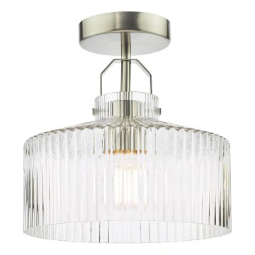 Där Lighting LEN4846 - Plafonski luster LENKA 1xE27/60W/230V matni krom