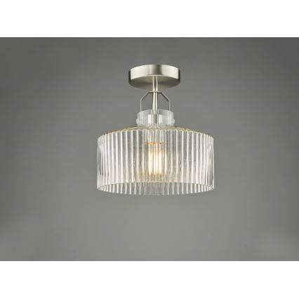 Där Lighting LEN4846 - Plafonski luster LENKA 1xE27/60W/230V matni krom