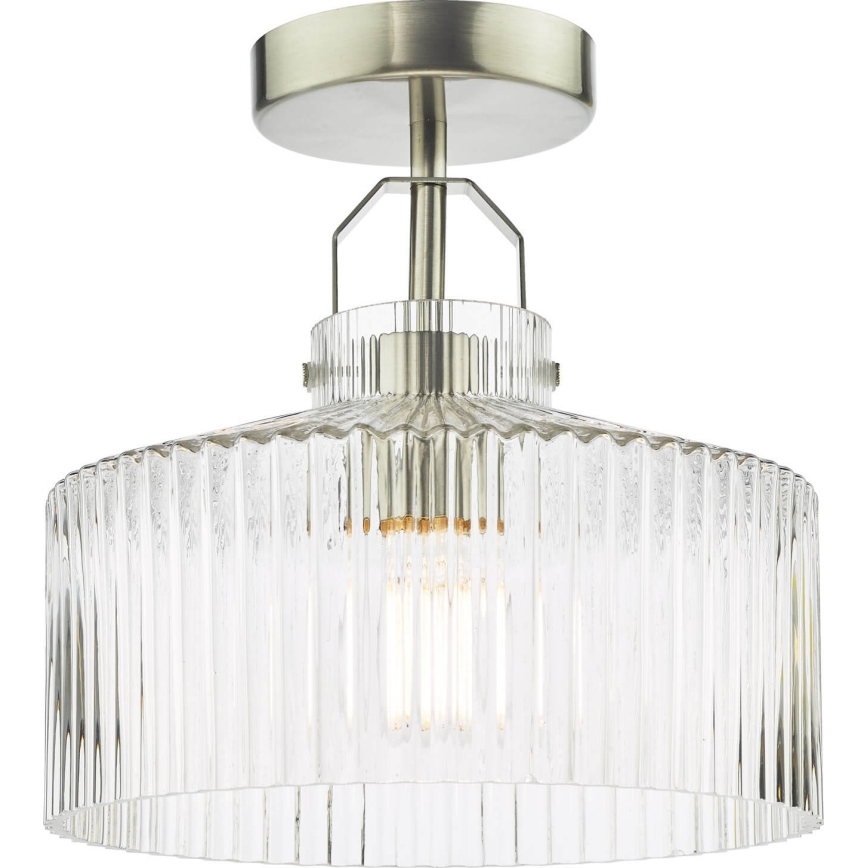 Där Lighting LEN4846 - Plafonski luster LENKA 1xE27/60W/230V matni krom
