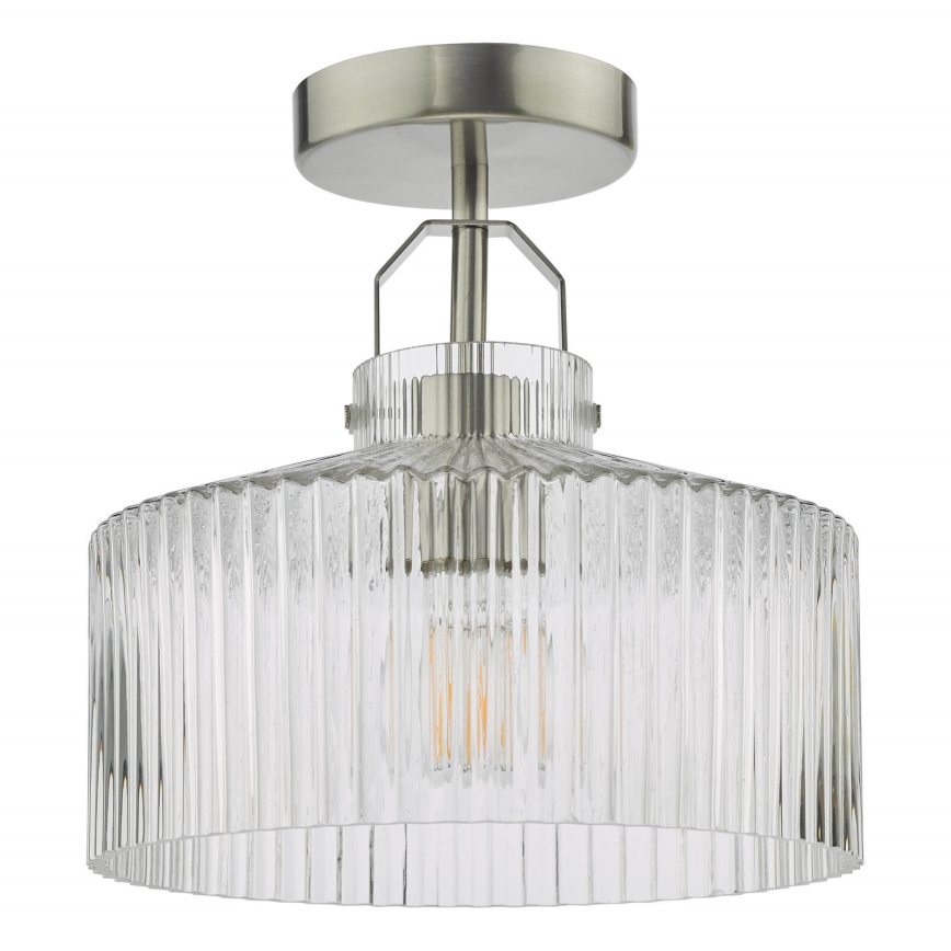 Där Lighting LEN4846 - Plafonski luster LENKA 1xE27/60W/230V matni krom