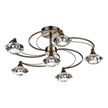 Där Lighting LUT0675 - Plafonski luster LUTHER 6xG9/40W/230V mesing