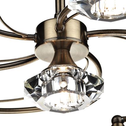 Där Lighting LUT0675 - Plafonski luster LUTHER 6xG9/40W/230V mesing