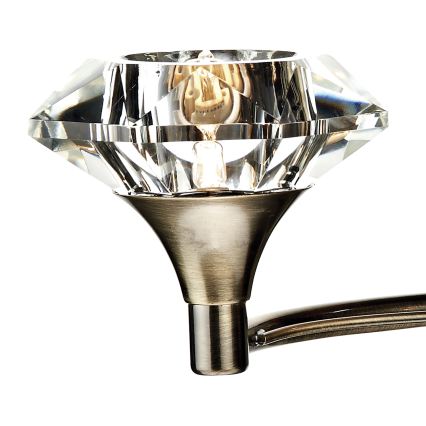 Där Lighting LUT0975 - Zidna svjetiljka LUTHER 2xG9/40W/230V mesing