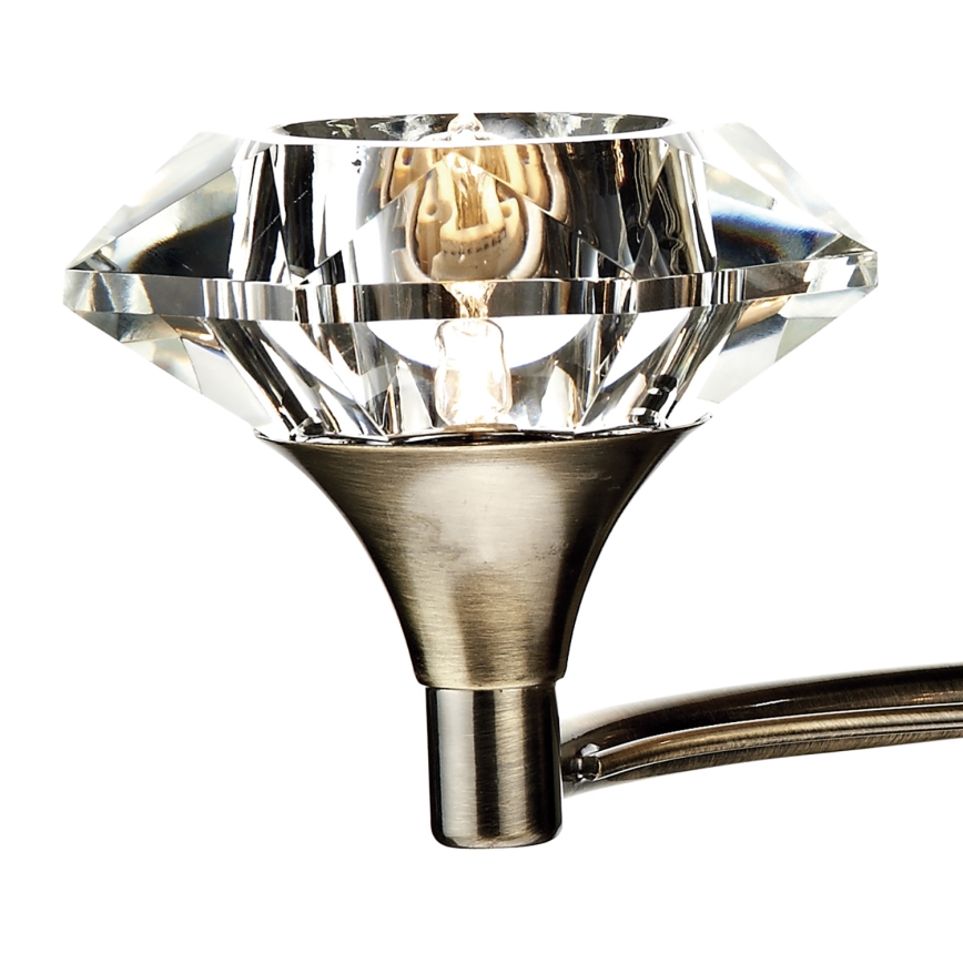 Där Lighting LUT0975 - Zidna svjetiljka LUTHER 2xG9/40W/230V mesing