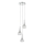 Där Lighting LYA0350 - Viseći luster na sajli LYALL 3xG9/40W/230V sjajni krom