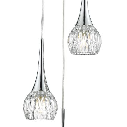 Där Lighting LYA0350 - Viseći luster na sajli LYALL 3xG9/40W/230V sjajni krom