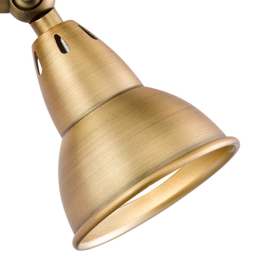 Där Lighting NAT0742 - Zidna reflektorska svjetiljka NATHANIEL 1xGU10/11W/230V mesing