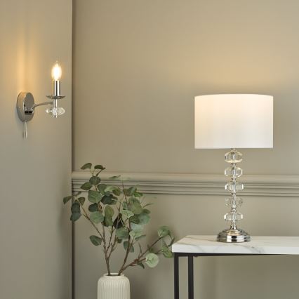 Där Lighting OLE0750 - Zidna svjetiljka OLEANA 1xE14/40W/230V sjajni krom