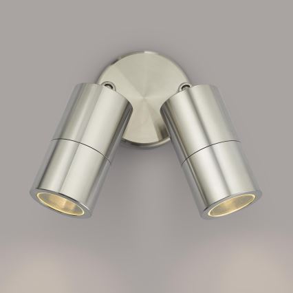 Där Lighting ORT0968 - LED vanjsko zidno spot svjetlo ORTEGA 2xGU10/5W/230V IP65 sjajni krom