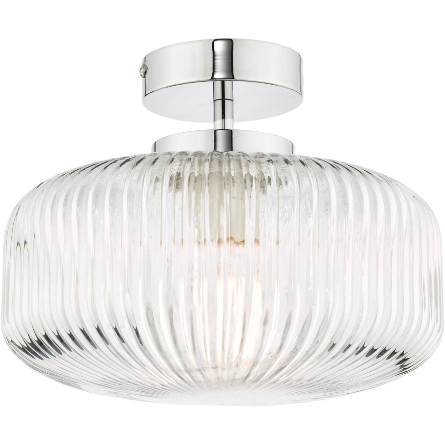 Där Lighting RIV5208 - Kupaonska nadgradna stropna svjetiljka RIVA 1xE27/60W/230V IP44 sjajni krom