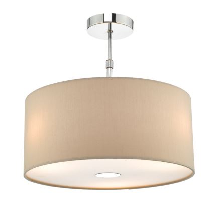 Där Lighting RON6529 - Luster na sajli RONDA 1xE27/60W/230V crna/bež