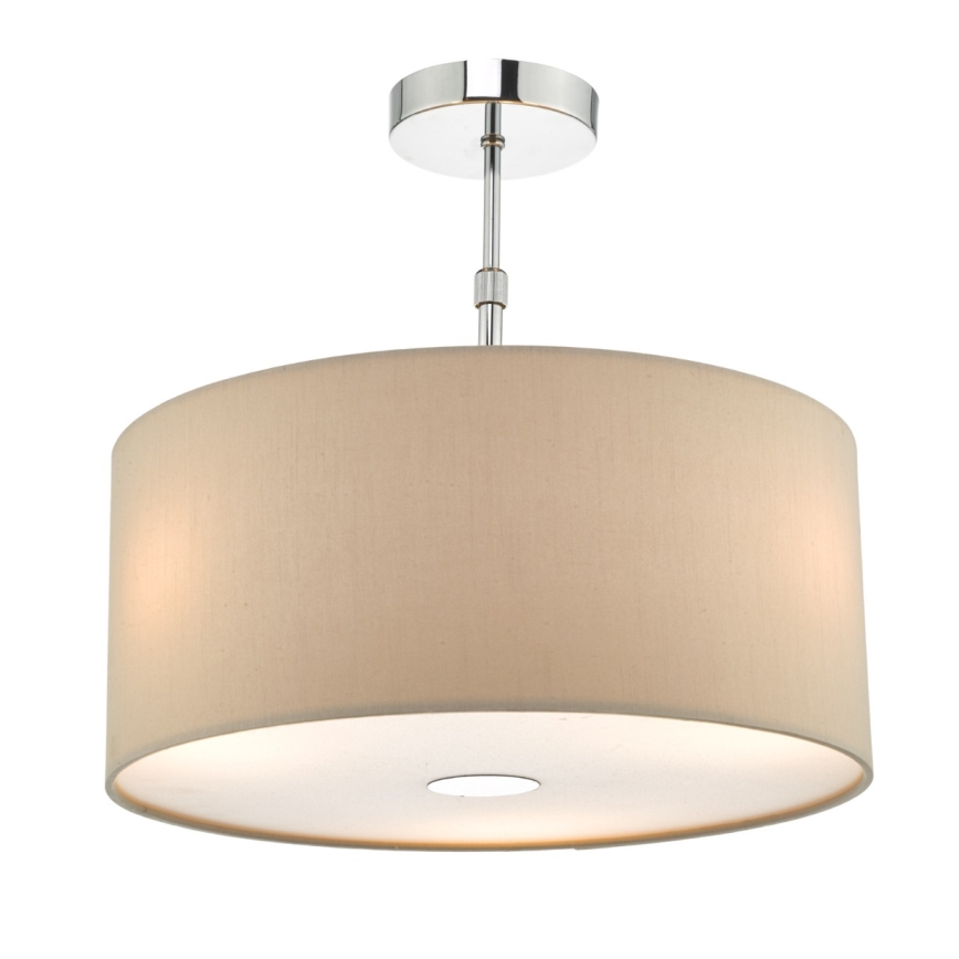 Där Lighting RON6529 - Luster na sajli RONDA 1xE27/60W/230V crna/bež