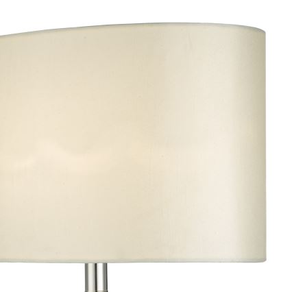Där Lighting SYR4235 - Stolna svjetiljka SYRACUSE 1xE27/60W/230V sjajni krom/krem boja