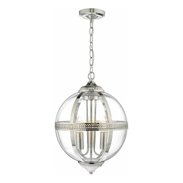 Där Lighting VAN0338 - Luster na lancu VANESSA 3xE14/40W/230V sjajni krom