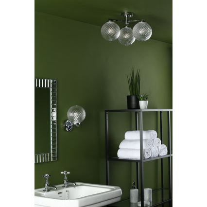 Där Lighting WAY0750 - Kupaonska zidna svjetiljka WAYNE 1xG9/3W/230V IP44 sjajni krom