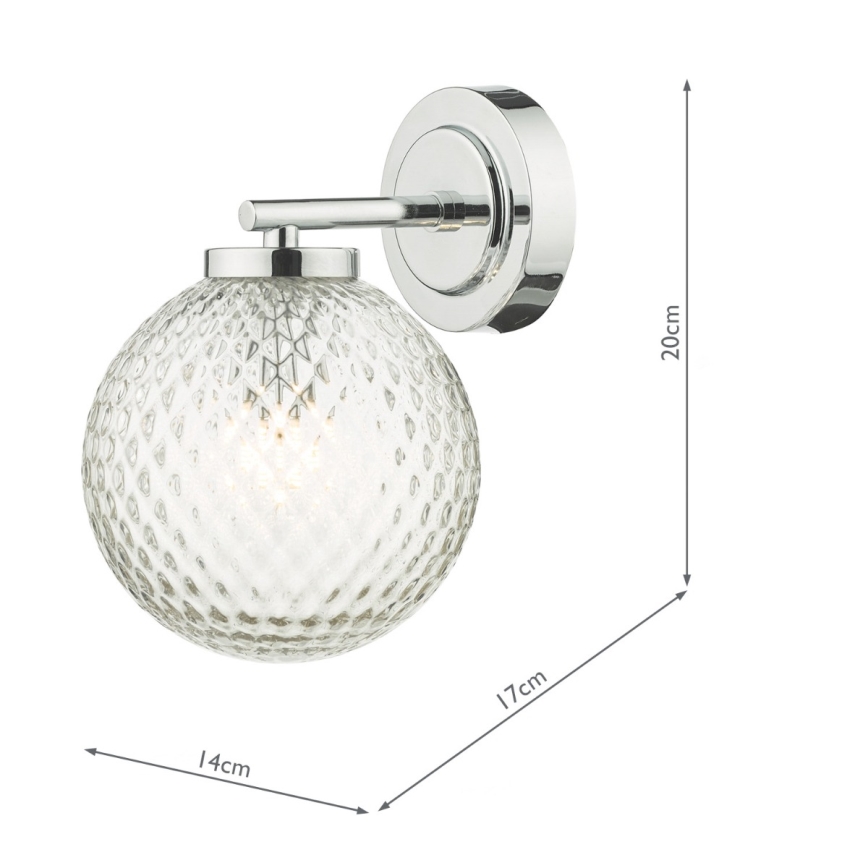 Där Lighting WAY0750 - Kupaonska zidna svjetiljka WAYNE 1xG9/3W/230V IP44 sjajni krom