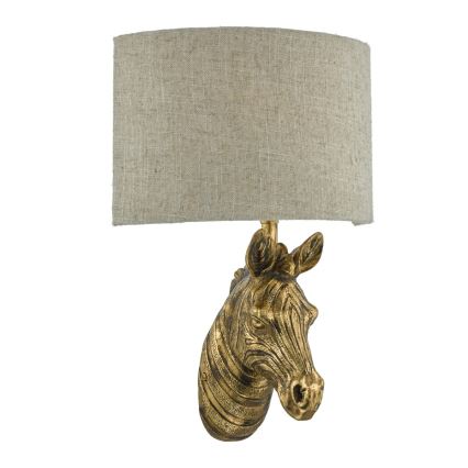 Där Lighting ABB0735 - Zidna svjetiljka ABBY 1xE14/40W/230V lan/zlatna