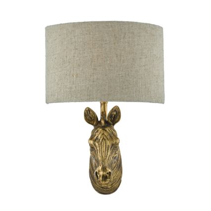 Där Lighting ABB0735 - Zidna svjetiljka ABBY 1xE14/40W/230V lan/zlatna