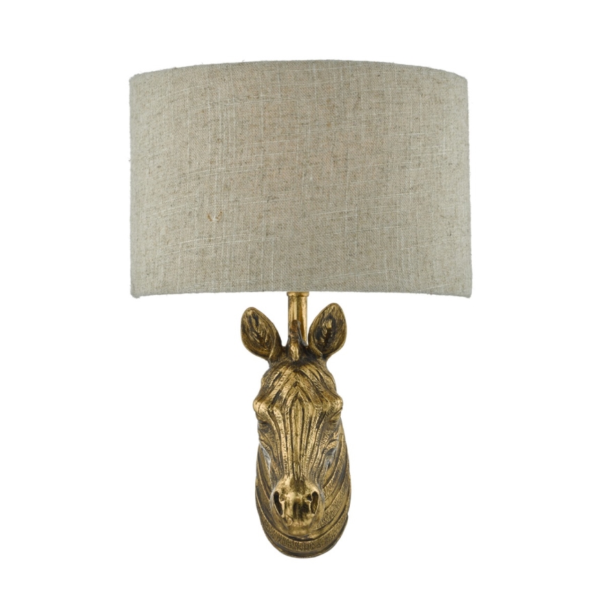 Där Lighting ABB0735 - Zidna svjetiljka ABBY 1xE14/40W/230V lan/zlatna