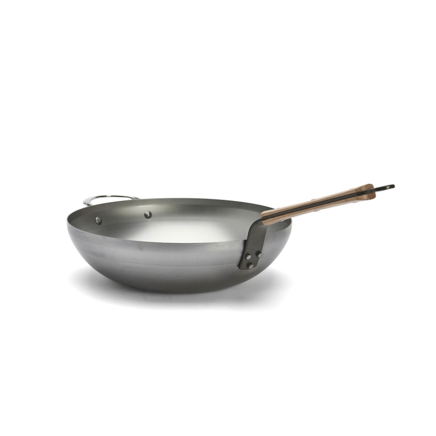 De Buyer 5717.32 - Wok tava MINERAL B BOIS 32 cm