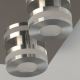 De Markt - LED Stropna svjetiljka TECHNO 4xLED/5W/230V