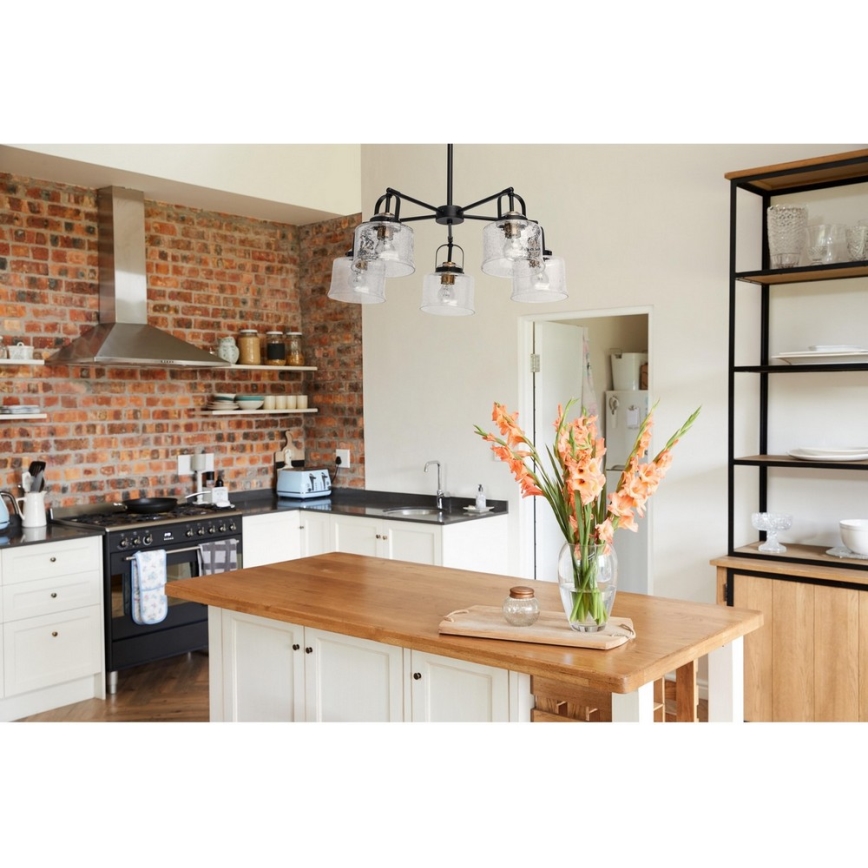 De Markt - Viseći luster MEGAPOLIS WALTER 5xE27/10W/230V