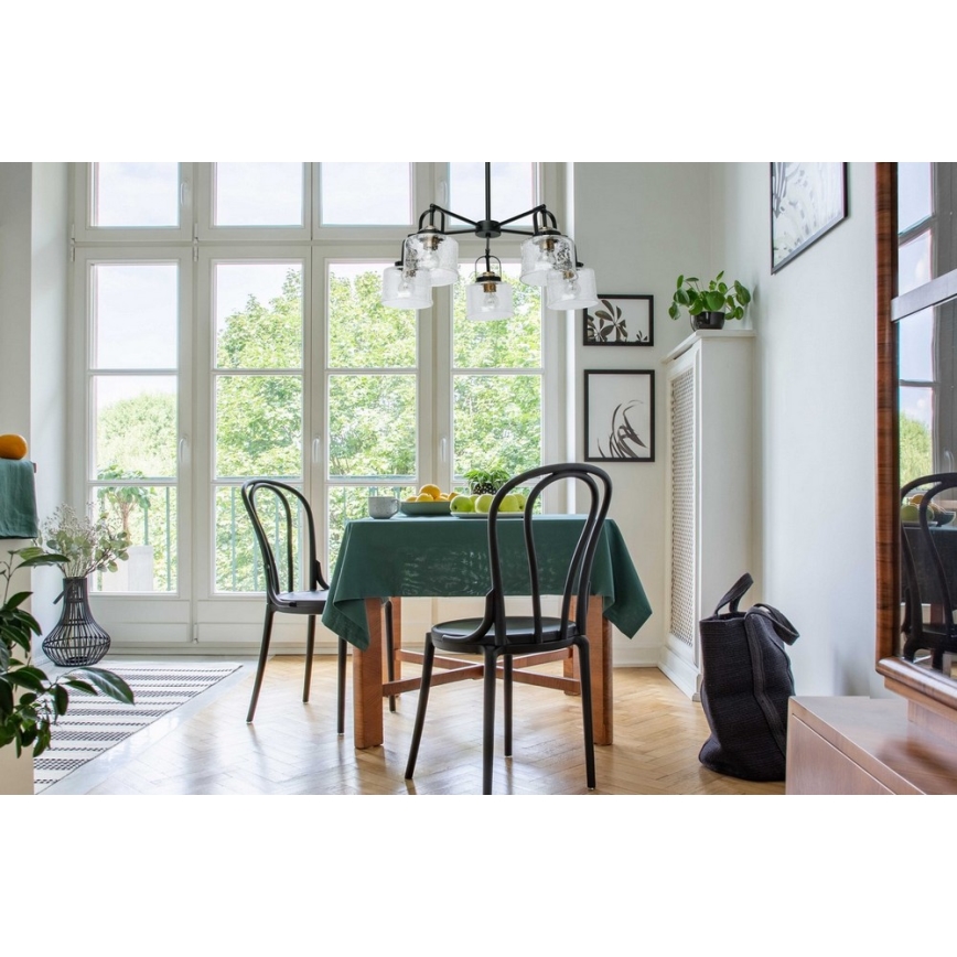 De Markt - Viseći luster MEGAPOLIS WALTER 5xE27/10W/230V