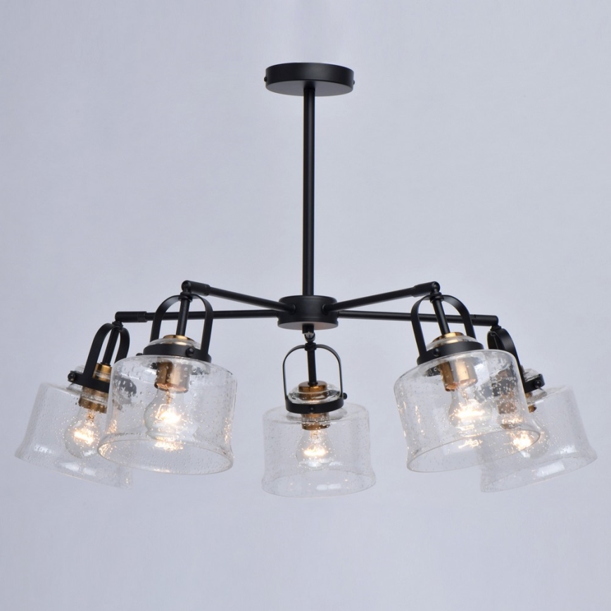 De Markt - Viseći luster MEGAPOLIS WALTER 5xE27/10W/230V