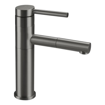 Deante BGE_D22M - Slavina za umivaonik s izvlačivim tušem ORA, 22,9 cm, titan