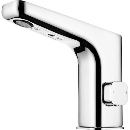 Deante BQH_029V - Beskontaktna miješalica za umivaonik s regulacijom temperature HIACYNT 230/6V sjajni krom