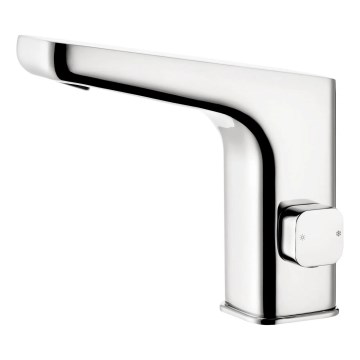 Deante BQH_029V - Bezdodirna miješalica za umivaonik s regulacijom temperature HIACYNT 230/6V sjajni krom