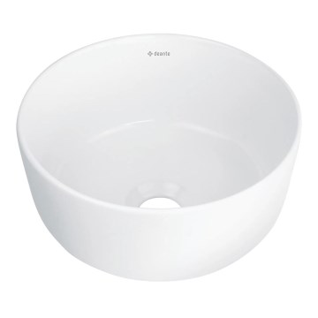 Deante CDJ_6U2S - Ugradbeni umivaonik JASMIN promjera 28 cm keramika/bijela