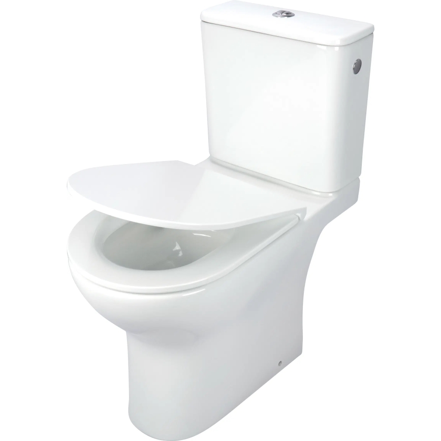 Deante CDJD6RPS - Stojeći WC s daskom JASMIN keramika/bijela
