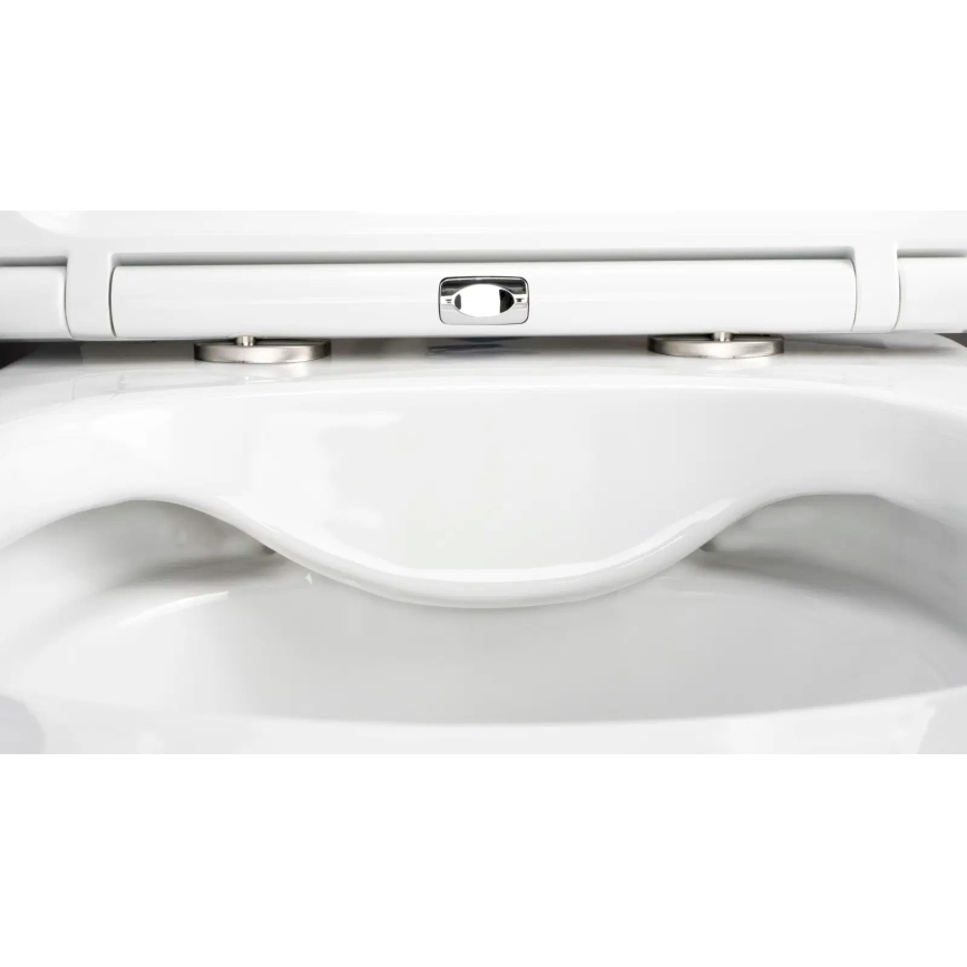 Deante CGRD6ZPW - Zidno WC s daskom SoftClose okrugli keramika/bijela
