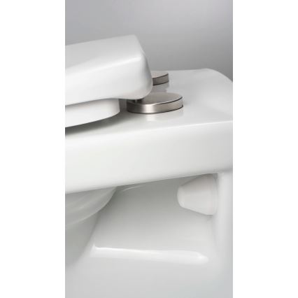 Deante CMOD6SPW - Viseća WC školjka s daskom BORO keramika/bijela