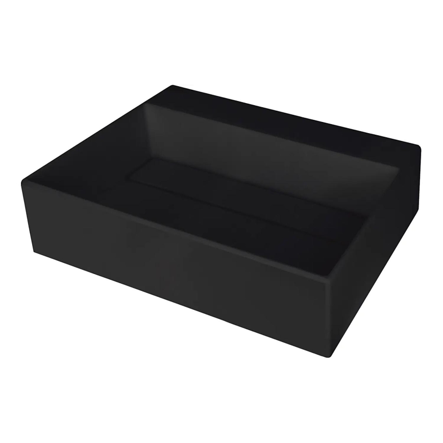 Deante CQR_NU5M - Nadgradni umivaonik CORREO 40x50 cm granit/crna