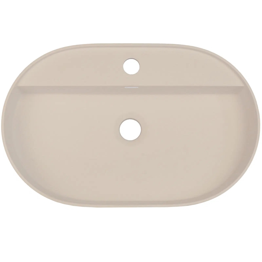 Deante CQS_5U6B - Ugradbeni umivaonik s otvorom za bateriju SILIA 35x55 cm granit/bež