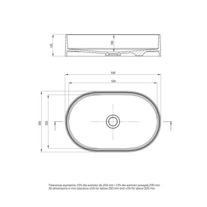 Deante CQS_5U6S - Ugradbeni umivaonik SILIA 35x55 cm granit/bež