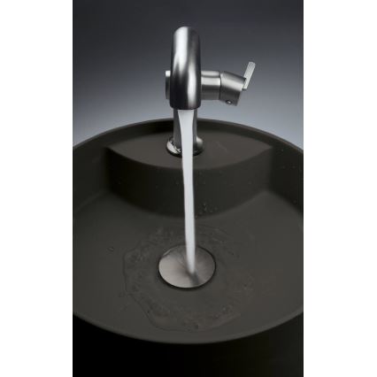 Deante CQS_NU4B - Umivaonik za ugradnju na ploču s otvorom za miješalicu SILIA, prom. 36 cm granit/crna