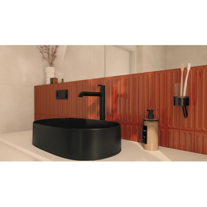 Deante CQS_NU6S - Umivaonik na ploču SILIA 35x55 cm granit/crna