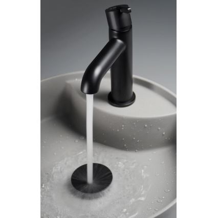 Deante CQS_SU4B - Umivaonik za ugradnju na radnu ploču s otvorom za miješalicu SILIA Ø 36 cm granit/metalno siva