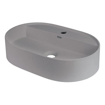 Deante CQS_SU6B - Umivaonik za ugradnju na ploču s otvorom za miješalicu SILIA 35x55cm granit/metalno siva