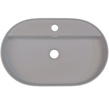 Deante CQS_SU6B - Umivaonik za ugradnju na ploču s otvorom za miješalicu SILIA 35x55cm granit/metalno siva