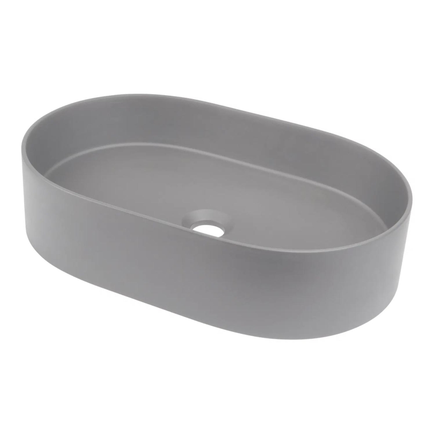Deante CQS_SU6S - Nadpultni umivaonik SILIA 35x55 cm granit/metalno siva