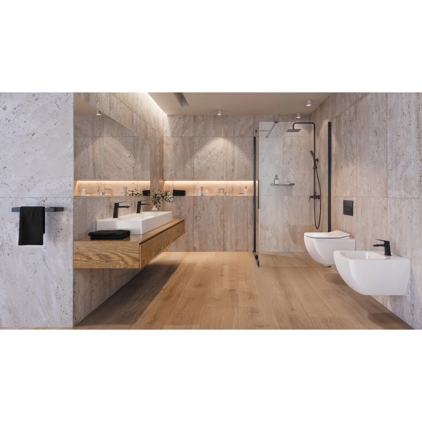 Deante NQL_N4XM - Tuš set s baterijom BLUR crna