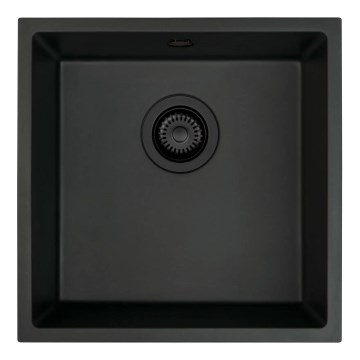 Deante ZQA_N10A - Kuhinjski sudoper CORDA 44x44 cm granit/crna
