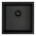 Deante ZQA_N10A - Kuhinjski sudoper CORDA 44x44 cm granit/crna